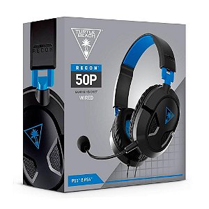 Headset Gamer Turtle Beach Recon 50P - Compatível com PS4 PS5 PC e Mobile