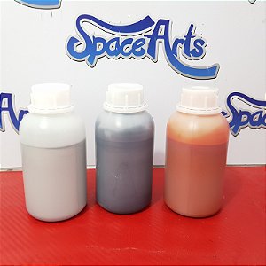 tinta para base de pintura hidrografica cor aluminio graudo conteudo 1 frasco de  500ml  cor usada especialmente para aplicação de pigmento candy