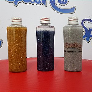 Z - Metal flake AZUL  conteudo 60 ml - rendimento de 1 lata de verniz de 900ml