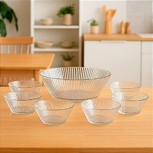 Centro de mesa jogo para sobremesa com 1 peça grande e 6 pequenas