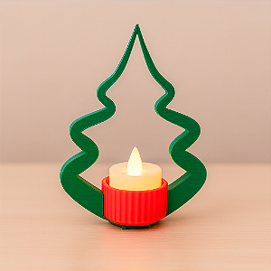 Enfeite de Natal com Luz LED – Formato de Árvore