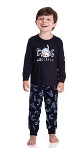 Pijama Infantil Longo Dog - Marinho - Tam. 1 a 3 - TMX