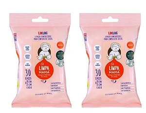 Kit com 2 Limpa Mamá - Likluc - 30 lenços em cada pacote