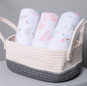 Cueiro Swaddle Papi Soft Estampado 80 x 80 cm - Arco de Flores