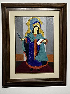 Djanira. OST. Assinado. Emoldurado. 53/37 cm