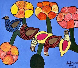 Pintura Valdomiro de Deus. Ano 2019. Óleo sobre Tela. 60/70 cm