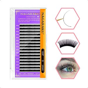 Cílios Nagaraku Premium Volume Russo 3D - Fio a Fio