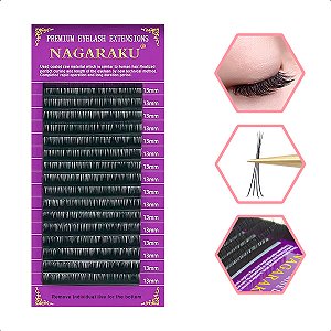 Cílios Nagaraku Premium Volume Russo 3D - Fio a Fio