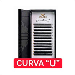 Cílios Unilashes W 4D Curva U Mix e Tamanho Único - Volume Egípcio