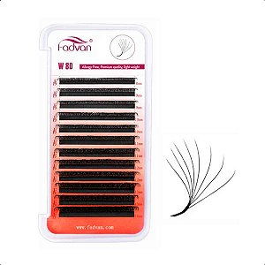 Cílios Fadvan W 8D Real Mix e Tamanho Único - Volume Egípcio