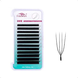 Cílios Fadvan U-W 4D Mix e Tamanho Único