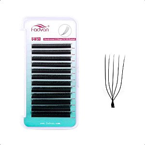 Cílios Fadvan U-W 5D Mix e Tamanho Único