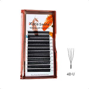 Cílios Maria Sasha U-W 4D Mix e Tamanho Único