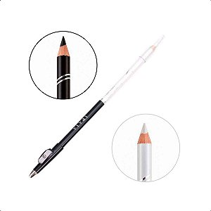 Lápis de Olho Duo Branco e Preto com Apontador Vivai