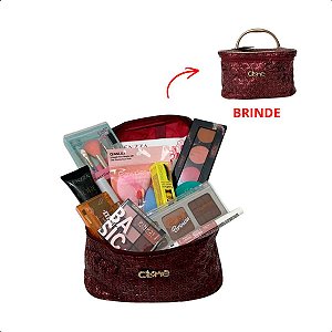 Kit Make Essencial Pro com 12 Itens + Nécessaire de Brinde