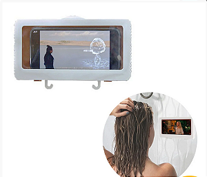 Capa De Celular Telefone Suporte De Parede Para Banheiro À Prova Dágua