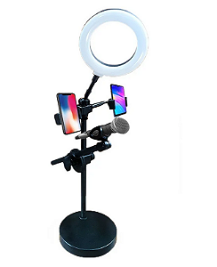 Tripe De Microfone Para Gravação Com Ring Light Usb