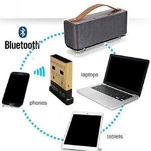 Mini Adaptador Bluetooth 4.0 Csr Para Pc Notebook Usb Dongle