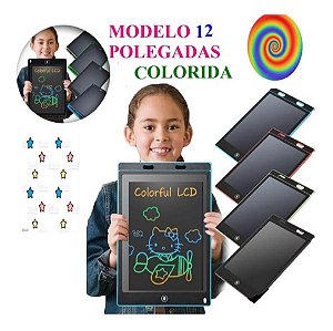 Lousa Mágica Digital Grande Tela Lcd 12 Pol Infantil Tablet Desenhar Anotações