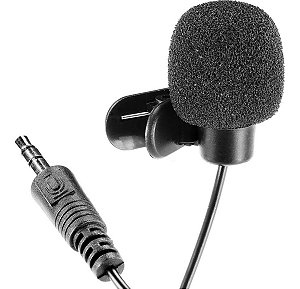 Mini Microfone De Lapela Profissional Plug P2
