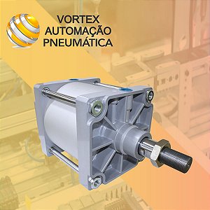 Cilindro Pneumático Tirantado Dupla Ação Ø250 X 200mm Curso P/ Prensa