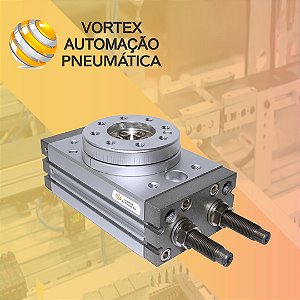 Atuador Rotativo Magnético Pneumático Dupla Ação Modelo 50