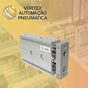 Atuador Guiado Magnético com Duplo Êmbolo Ø20 X 150mm