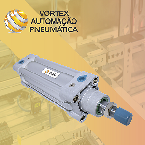 Cilindro Pneumático Iso 6431 Dupla Ação Ø125 X 50mm Curso