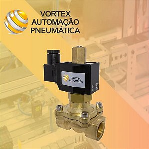 Válvula Solenóide Rosca 1.1/2" Bsp NORMAL ABERTA P/ Até 80°c - 220V