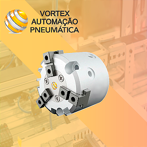 Garra Paralela / Pinça Pneumática Tres dedos Dupla Ação Modelo 16D