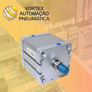 Cilindro Pneumático Compacto Iso Dupla Ação Ø40 X 50mm Curso