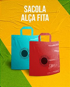 Sacola Plástica com Alça Fita