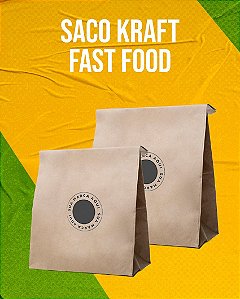 Saco de Papel Kraft para Delivery