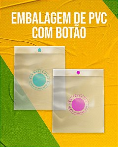 Embalagem em PVC com Botão