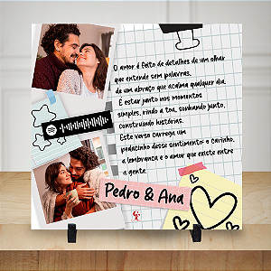 Azulejo Verso do amor