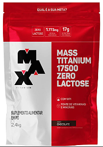 MASS TITANIUM 17500 ZERO LACTOSE 2,4KG - MAX TITANIUM
