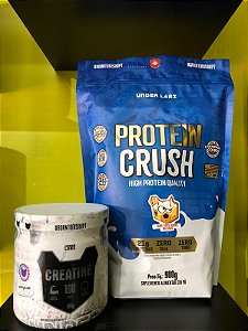 COMBO HIPERTROFIA UNDER LABZ: PROTEIN CRUSH 900G + CREATINA 300G