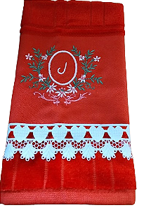 Toalha lavabo personalizada.