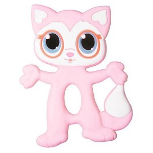 Girotondo Mordedor de Silicone Gato Rosa Baby