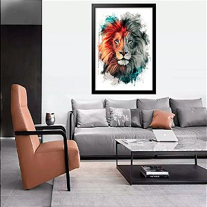 Quadro Leão 40x60