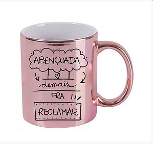 Caneca Metalizada Rose personalizada