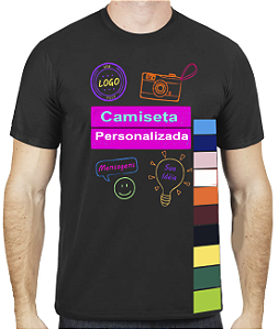 Camiseta Preta Personalizada