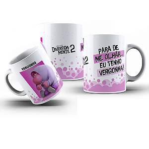 Caneca personalizada Filme Divertidamente 2 Personagem vergonha