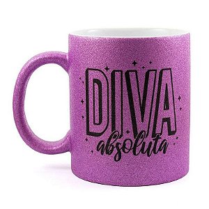 Caneca com Glitter Personalizado