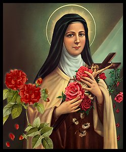 Quadro Santa Terezinha do Menino Jesus 50x60cm