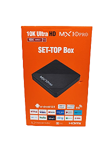TV BOX 1TB MX10 PRO 10K Ultra HD Android 12.5 SET-TOP Box CPU Quad-Core 1024GB de Memória Interna e 256GB de RAM