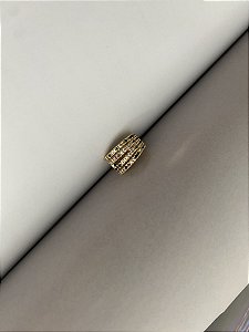 PIERCING FAKE 4 EM 1  FOLHEADO COM ZIRCÔNIAS