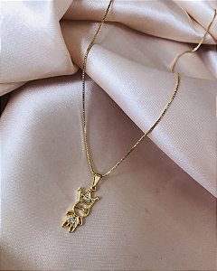 COLAR MÃE DE PRÍNCIPE FOLHEADO