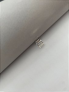 PIERCING FAKE 4 EM 1- FOLHEADO PRATA 1000