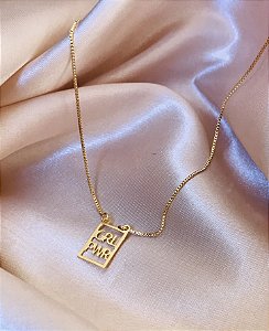 COLAR GIRL POWER FOLHEADO